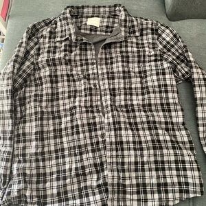 Black and grey flannel